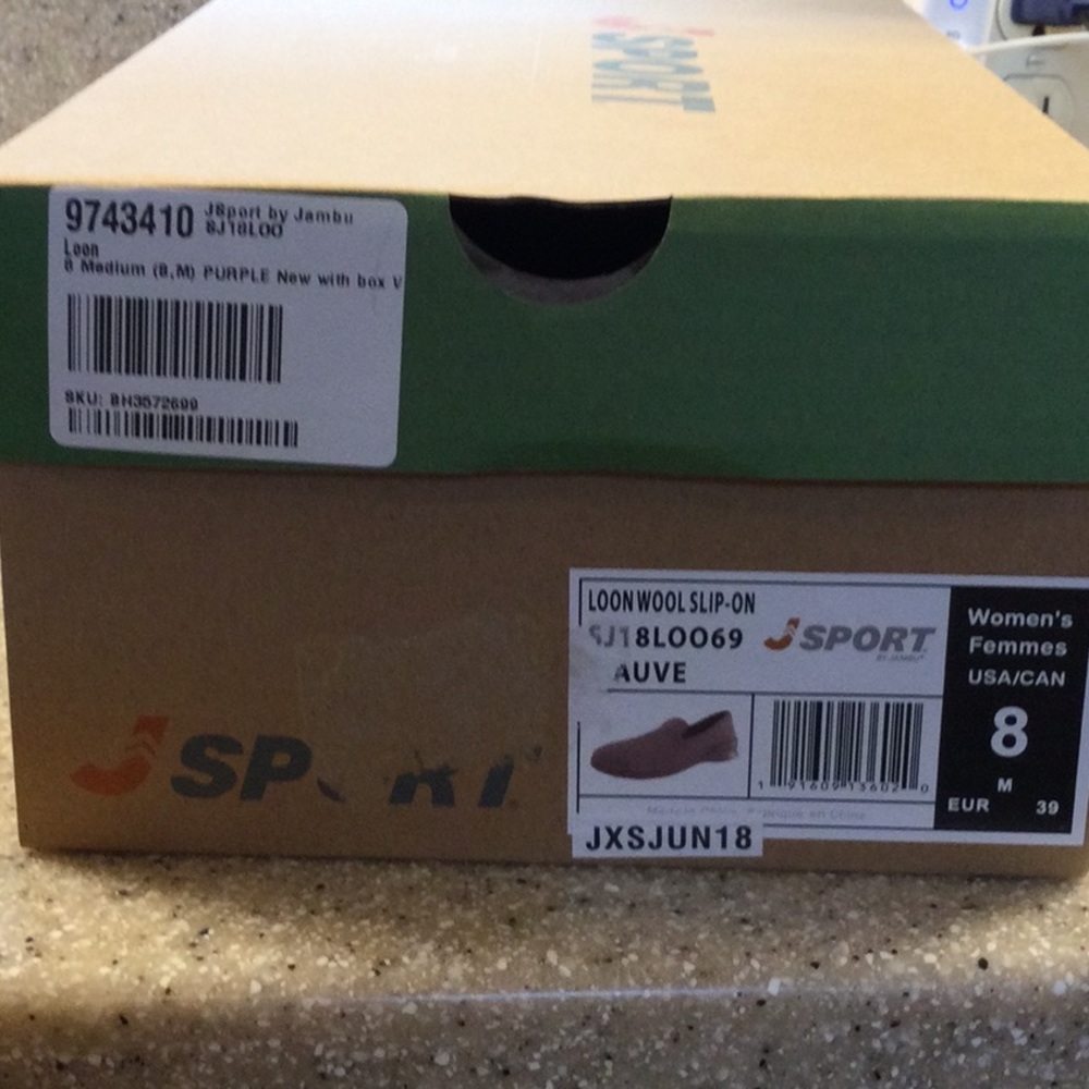 ❤️FINAL PRICE NIB- Jambu Mauve Loon Wool Slip on. Size 8M. - Picture 2 of 6